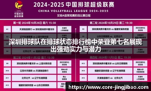 深圳排球队在排球状态排行榜中荣登第七名展现出强劲实力与潜力